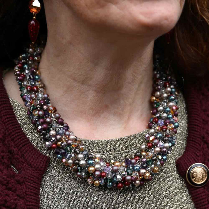 widaro ketting pearls and color sparkles