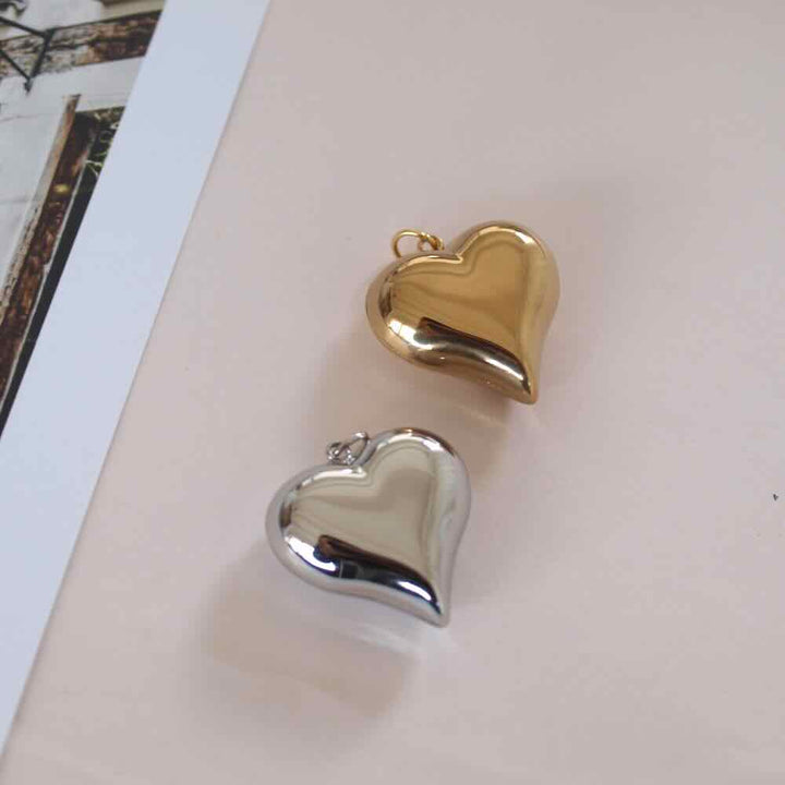 bedel heart gold and silver