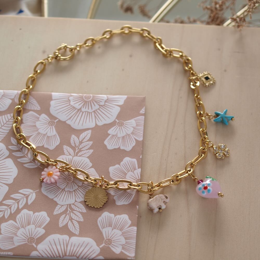 widaro bedelketting pretty charms spring