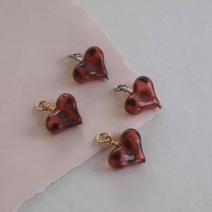 bedels hearts pink dots