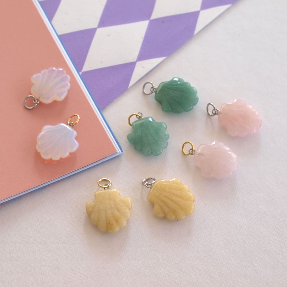 bedel schelp sweet stones (kies goud/zilver