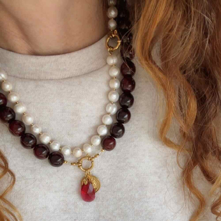 widaro ketting sweet round pearls