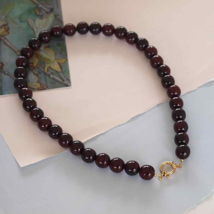 widaro ketting big burgundy