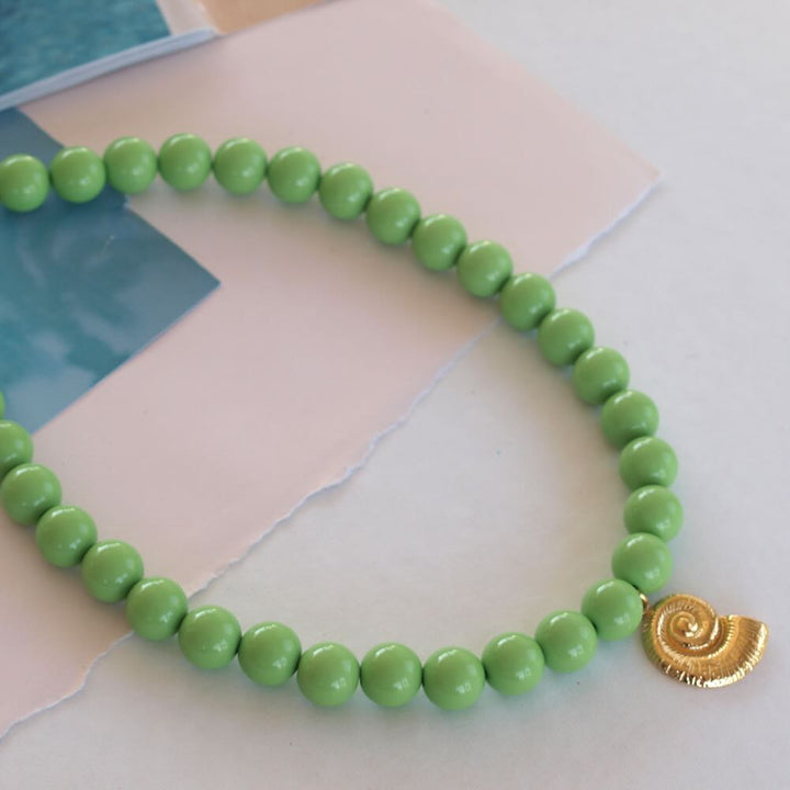 widaro ketting big round pink/light green