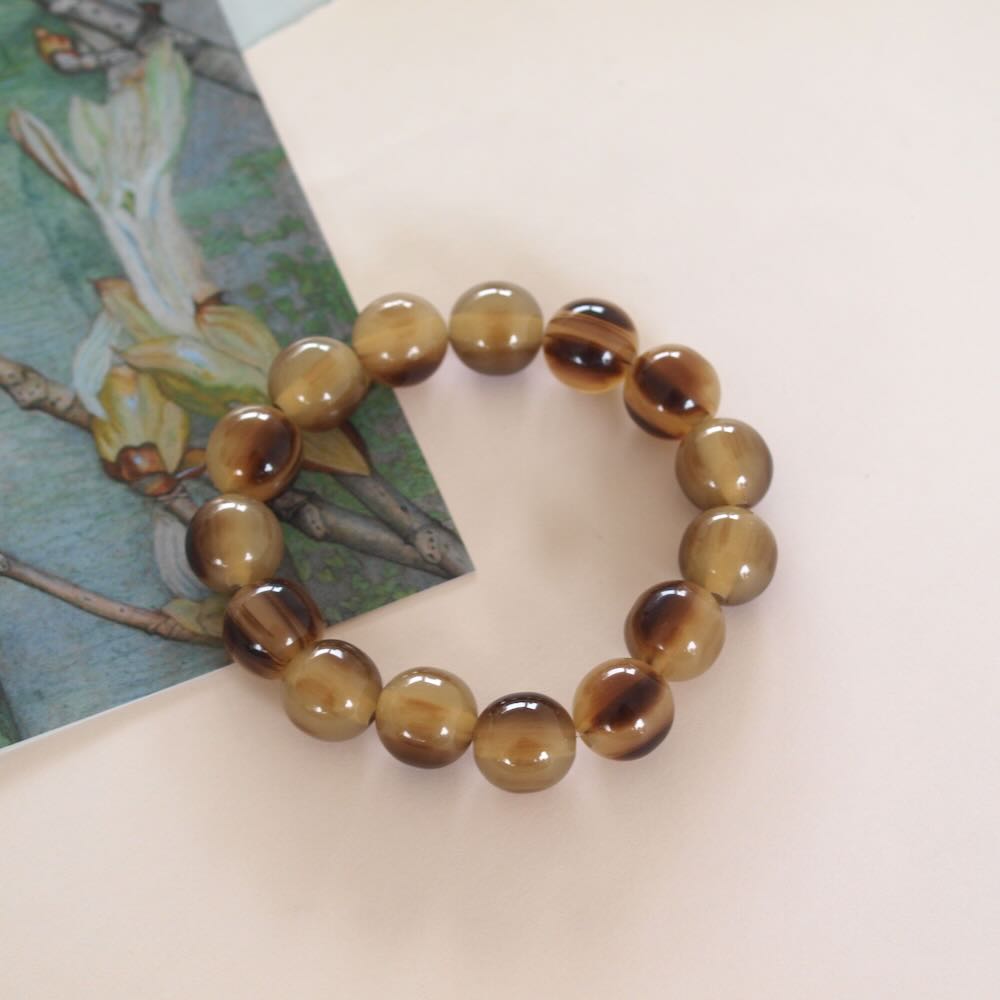 widaro armband big brown/burgundy/purple gold