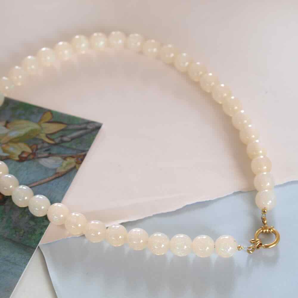widaro ketting big cream sparkle
