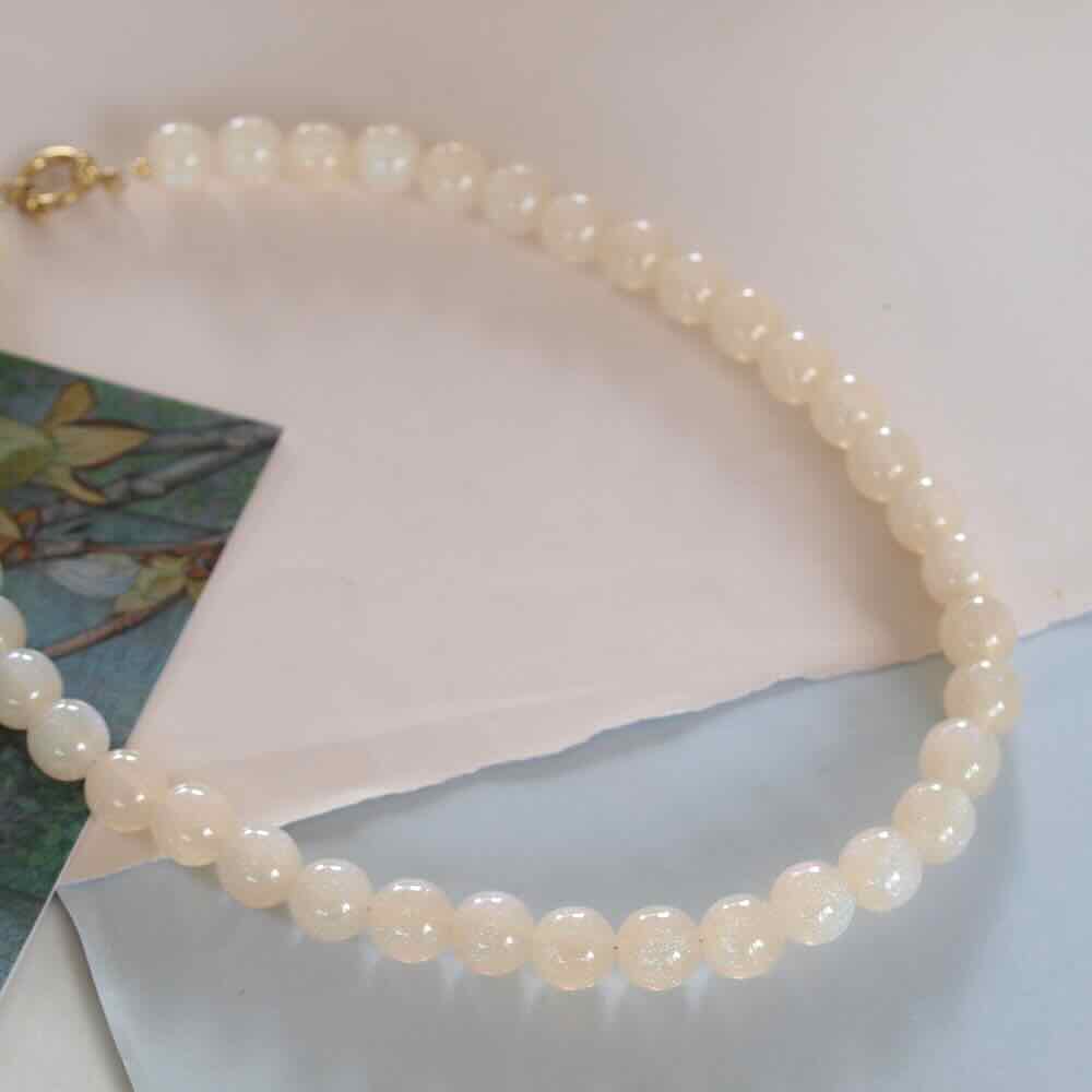 widaro ketting big cream sparkle