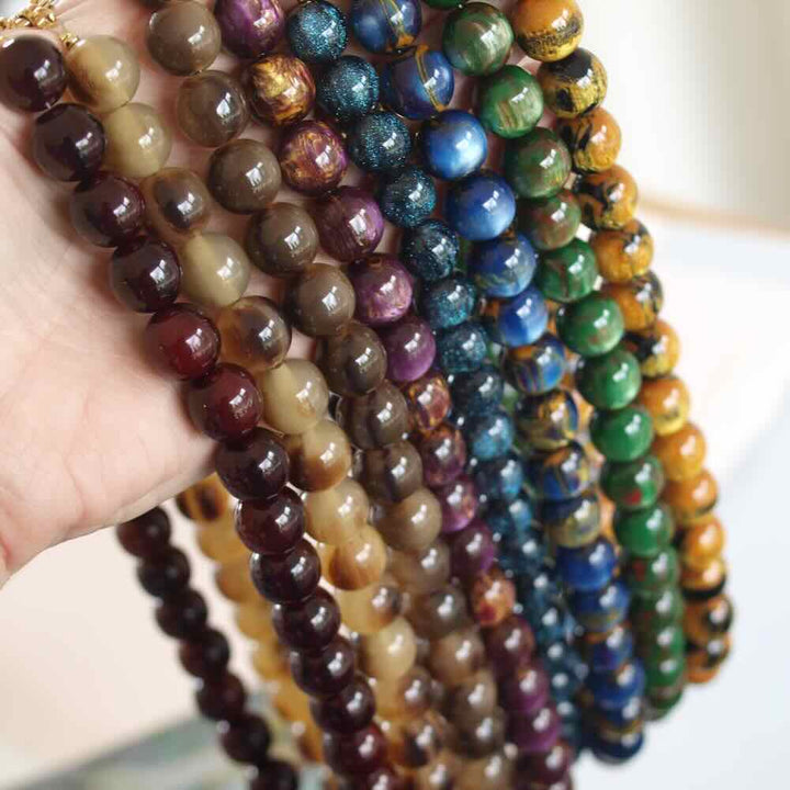 widaro ketting big beige brown