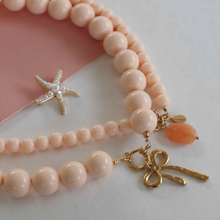 widaro ketting big round nude peach