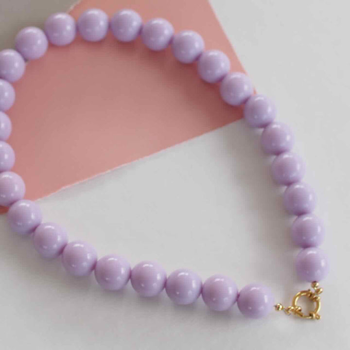widaro ketting big round lila (kies je grootte)