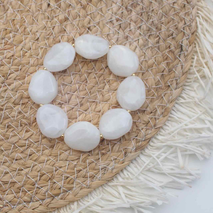 widaro armband big oval cream