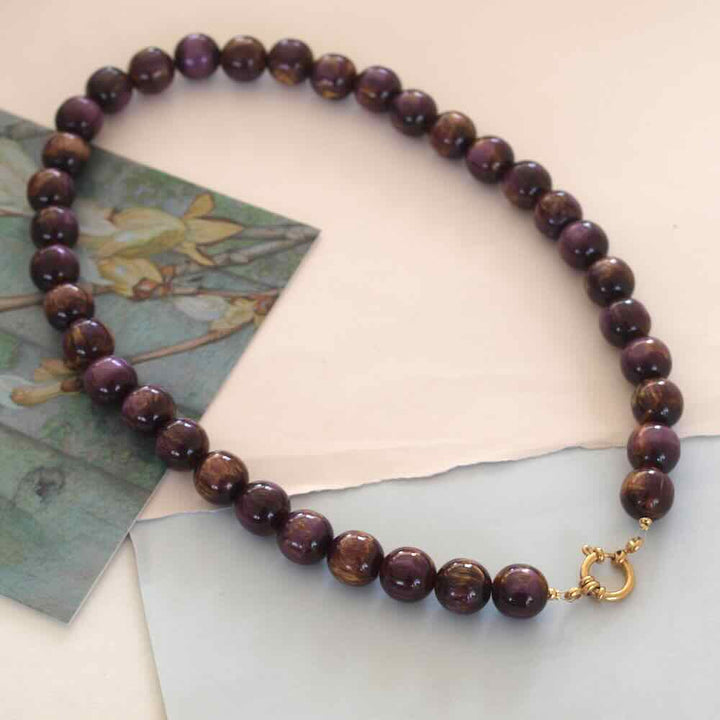 widaro ketting big purple gold