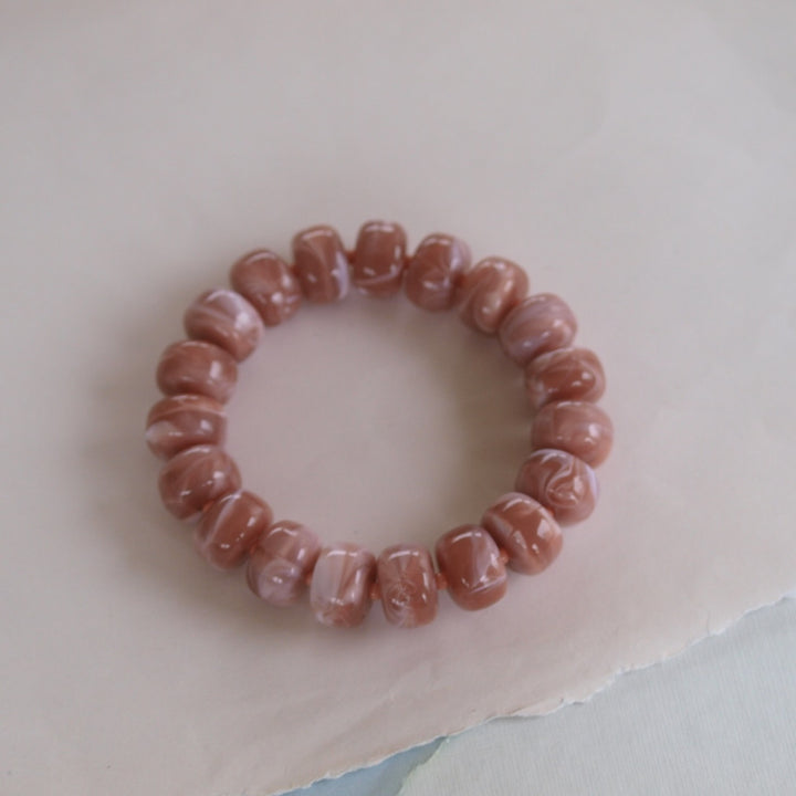 widaro armband big taupe/peach (kies je kleur)
