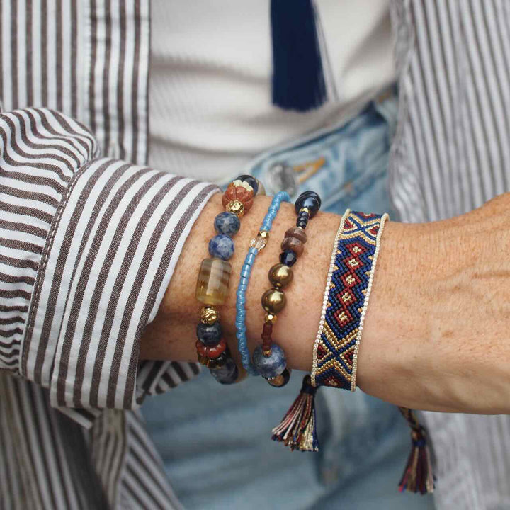 widaro armband blue brown (kies je soort)