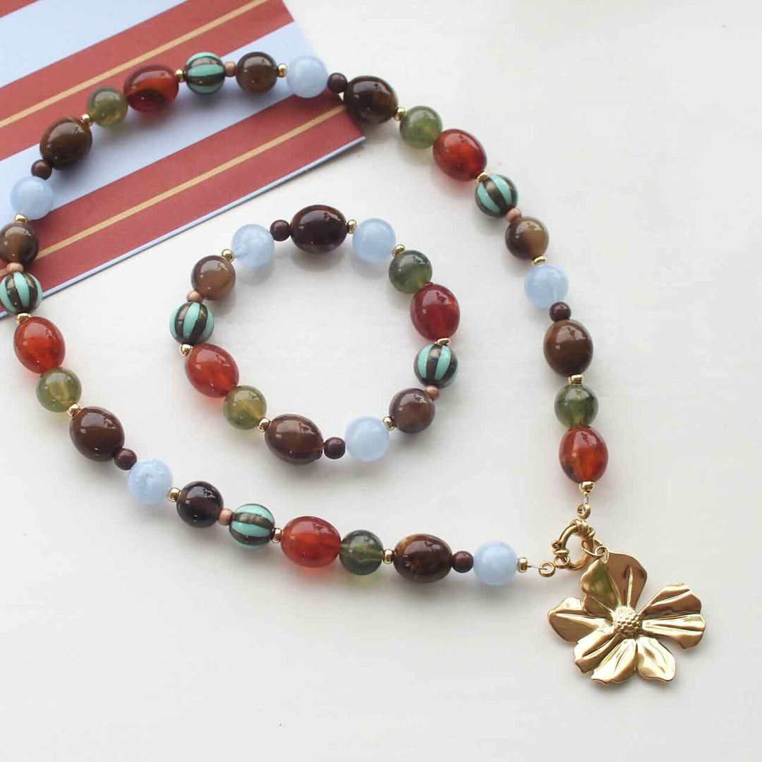 widaro ketting fall stripey brown green