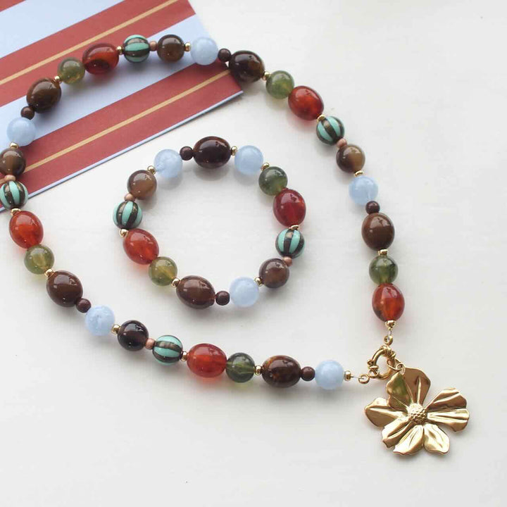 widaro ketting fall stripey brown green