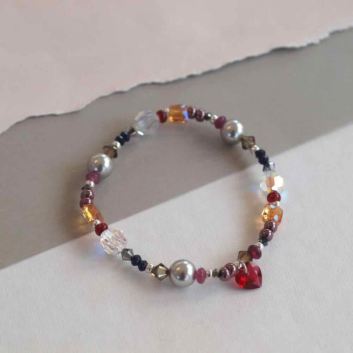 widaro armbanden blue purple shine silver