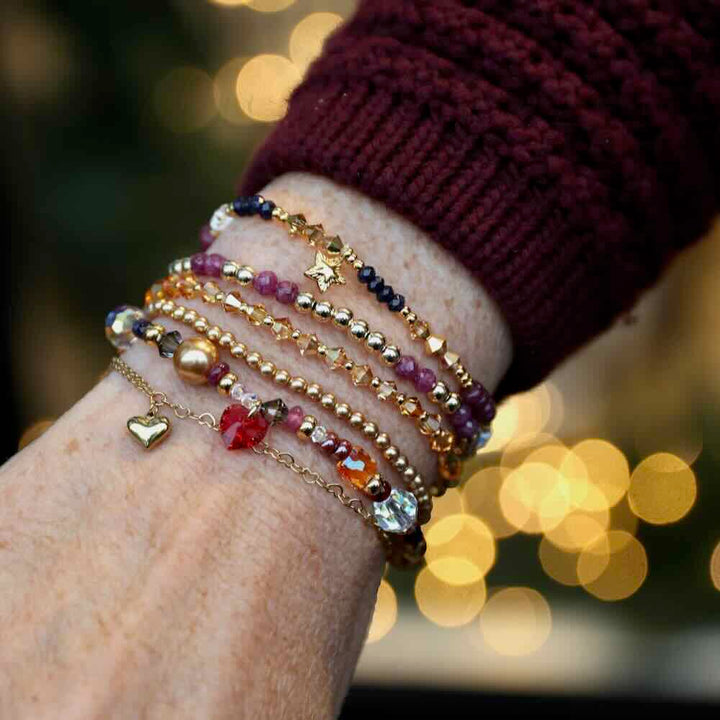 widaro armbanden blue purple shine gold