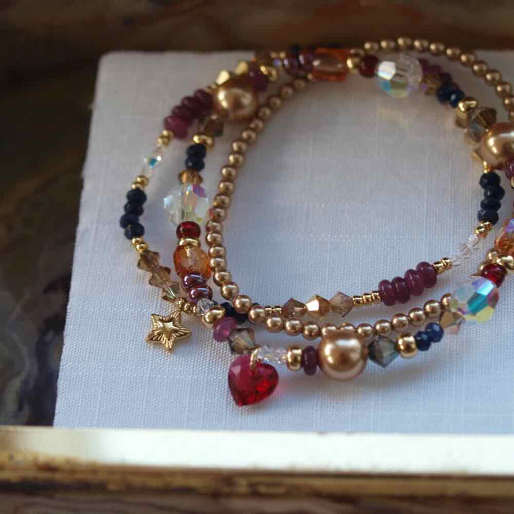 widaro armbanden blue purple shine gold