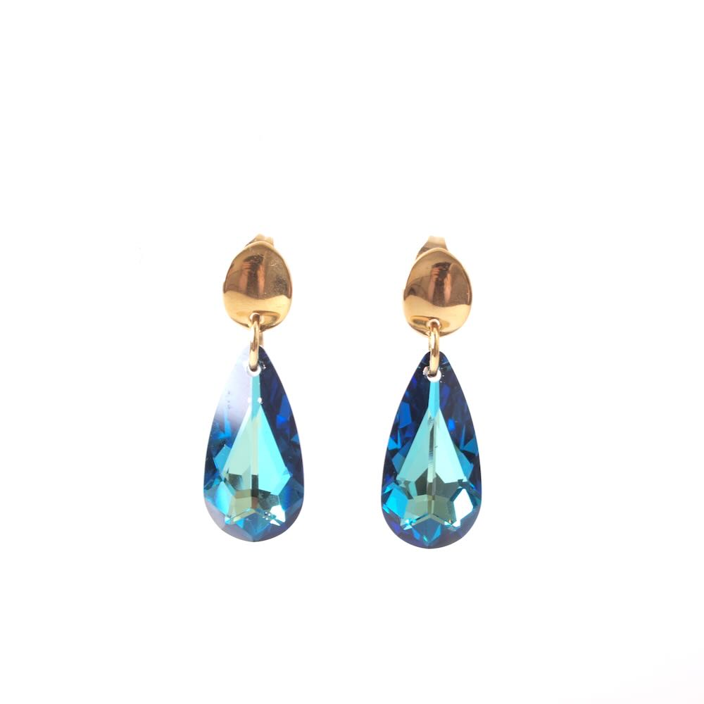 widaro oorbellen blue sparkle