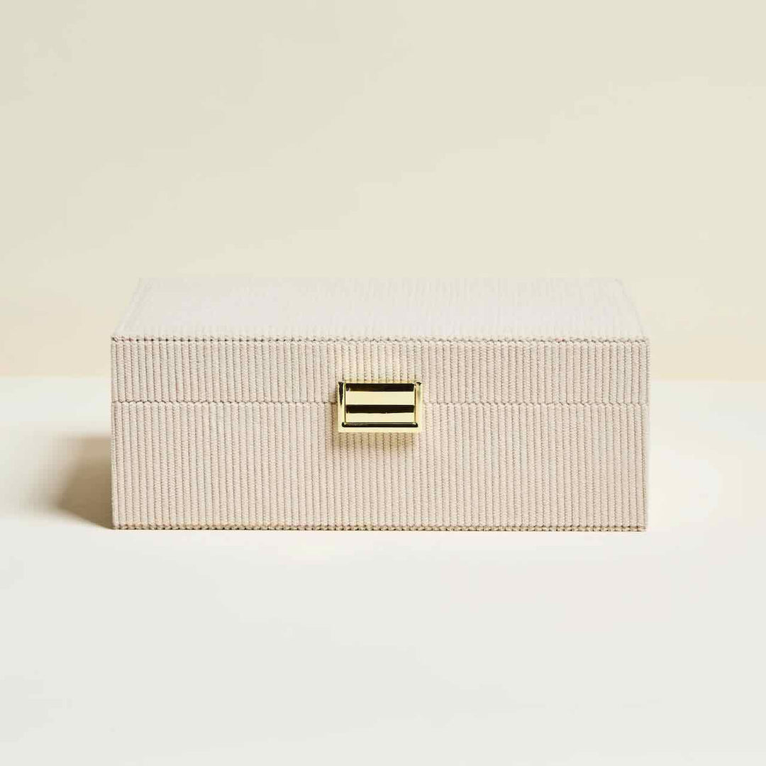 Maison scarlett jewelry box louise corduroy cream