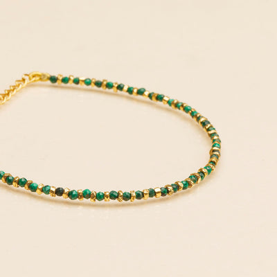 une a une armband jaipur malachite