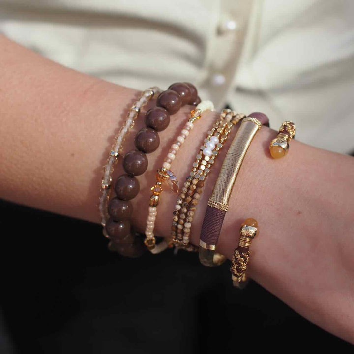 widaro armband round brown