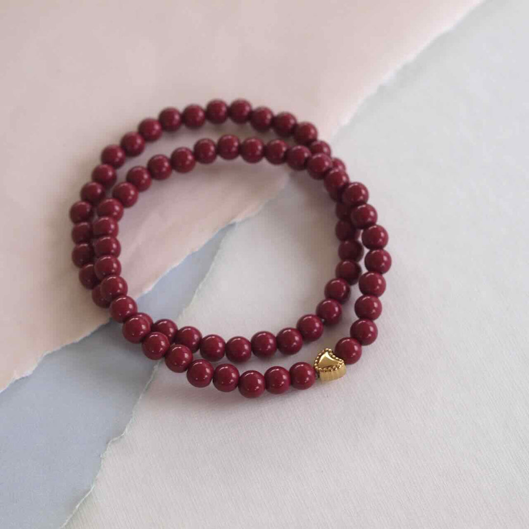 widaro armband burgundy red