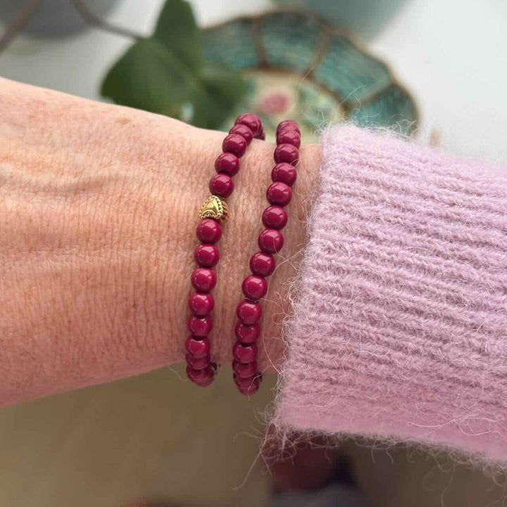 widaro armband burgundy red