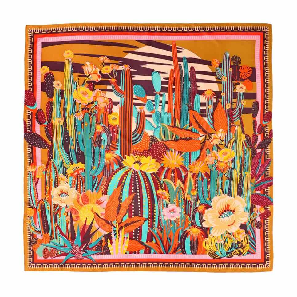 wild paris sjaal cactus medium orange