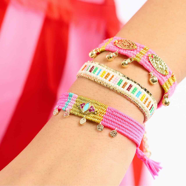 Hipanema armband Ciprus rose