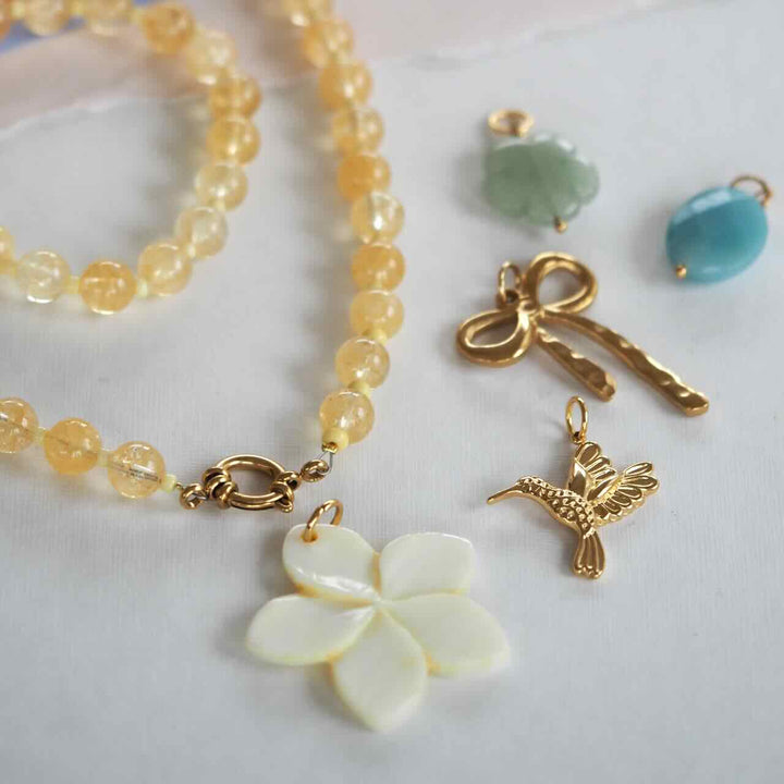 widaro ketting citrine yellow