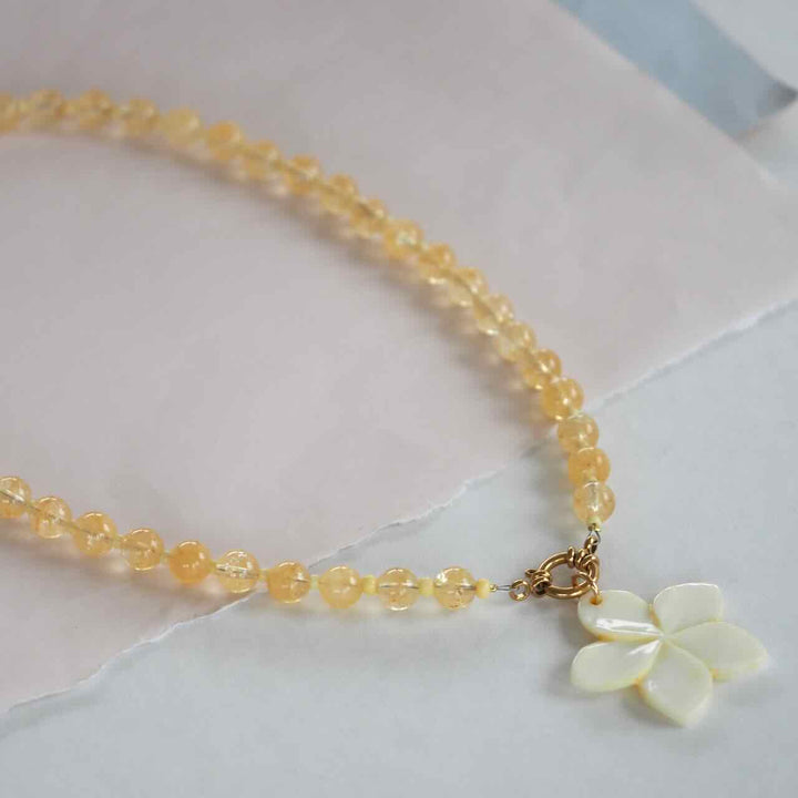 widaro ketting citrine yellow