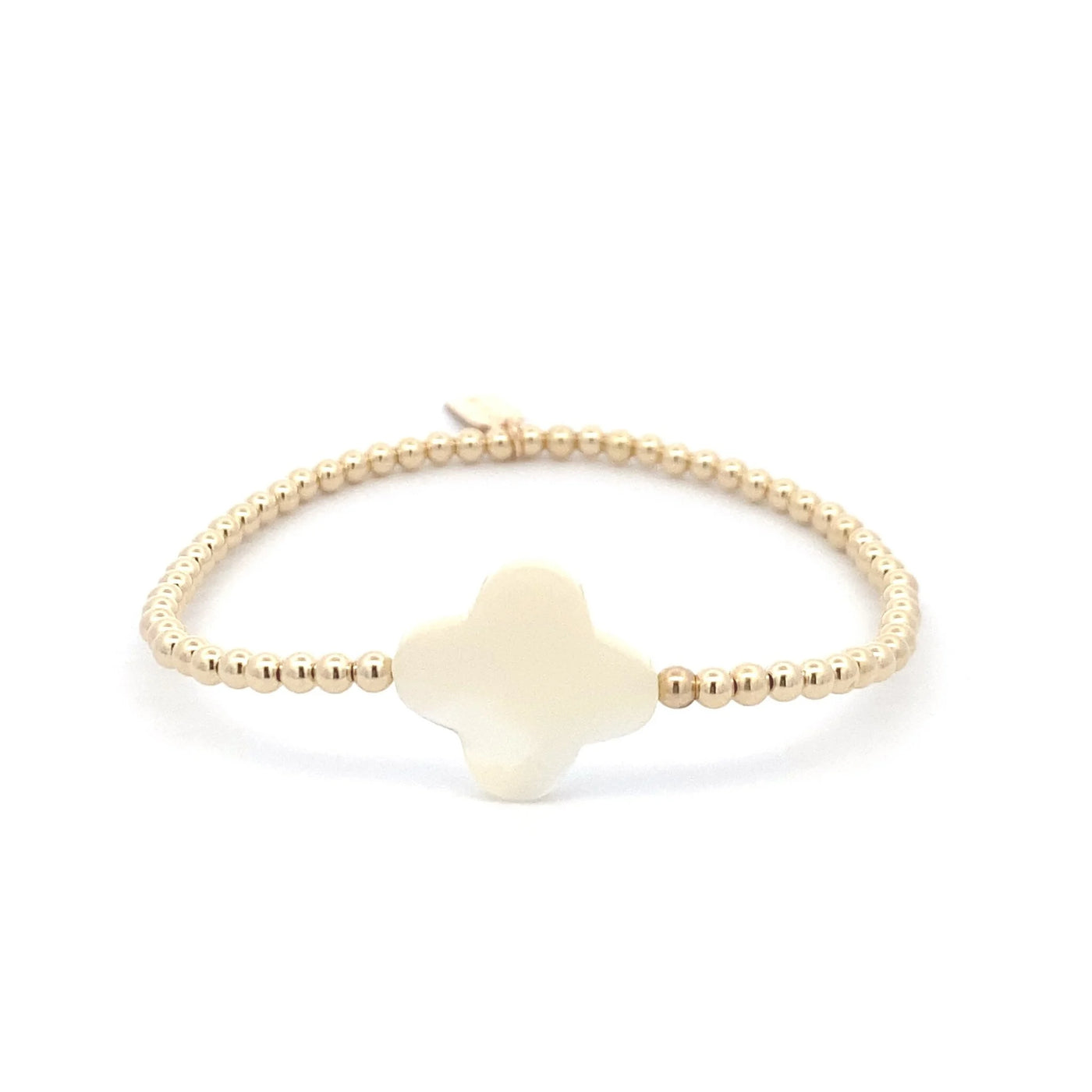 pscallme armband clover pearl gold