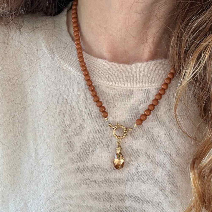 widaro ketting cognac brown