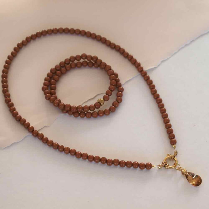 widaro ketting cognac brown