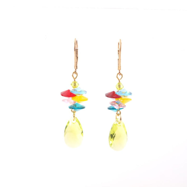 widaro oorbellen color stones
