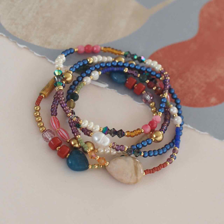 widaro armband colourful stripey