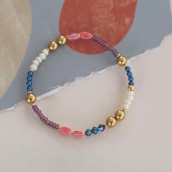 widaro armband colourful stripey
