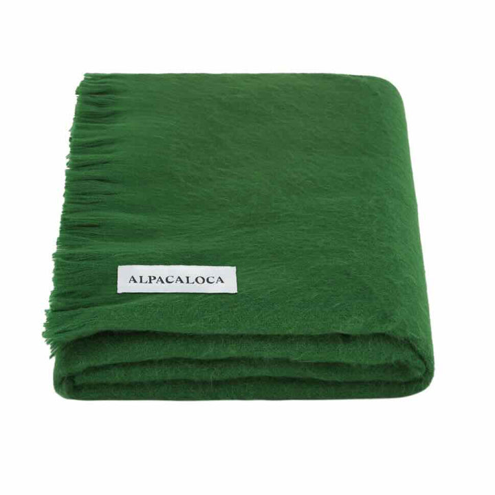 alpaca loca sjaal slim spring green