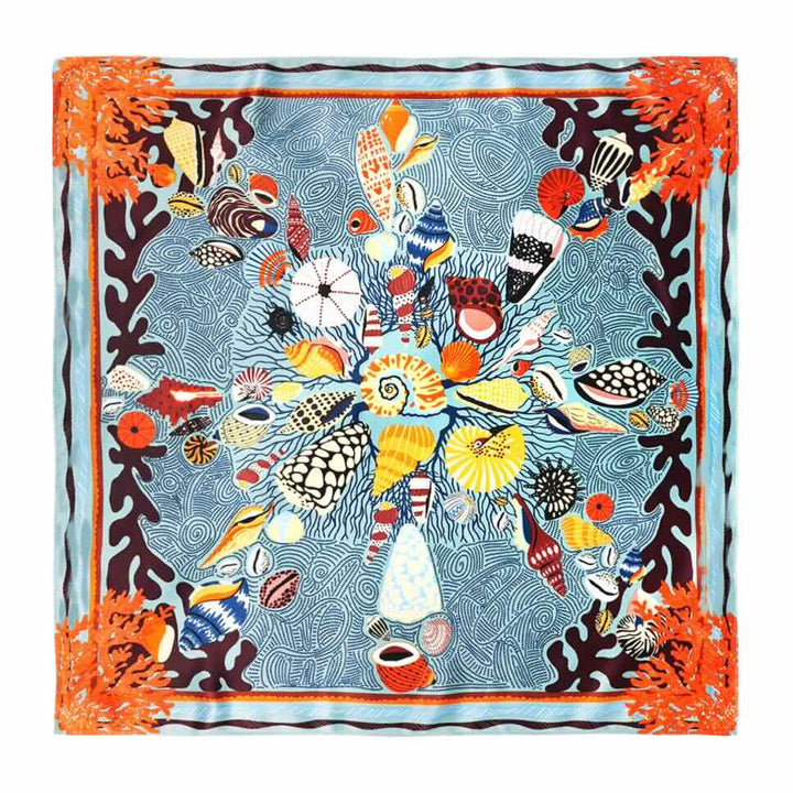 wild paris sjaal coral blue medium