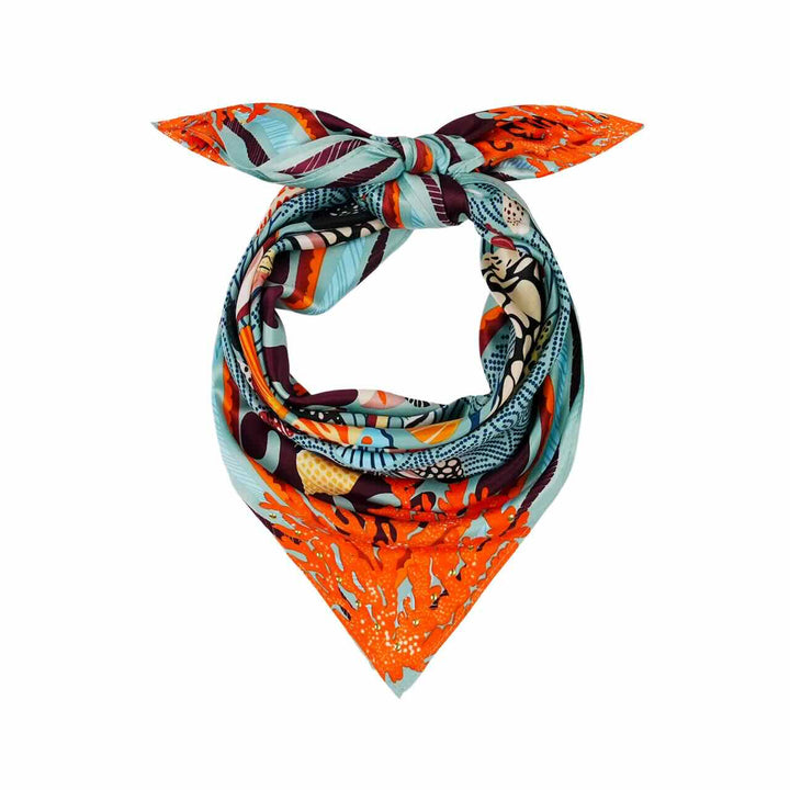 wild paris sjaal coral blue mini