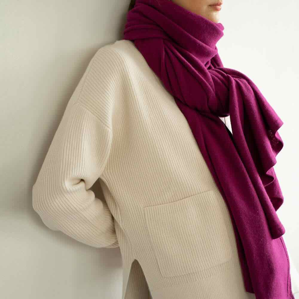 sjaalmania sjaal cosy chic long cyclaam