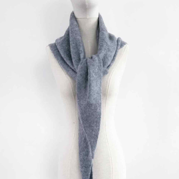 sjaalmania sjaal cosy triangle 100% brushed cashmere feather