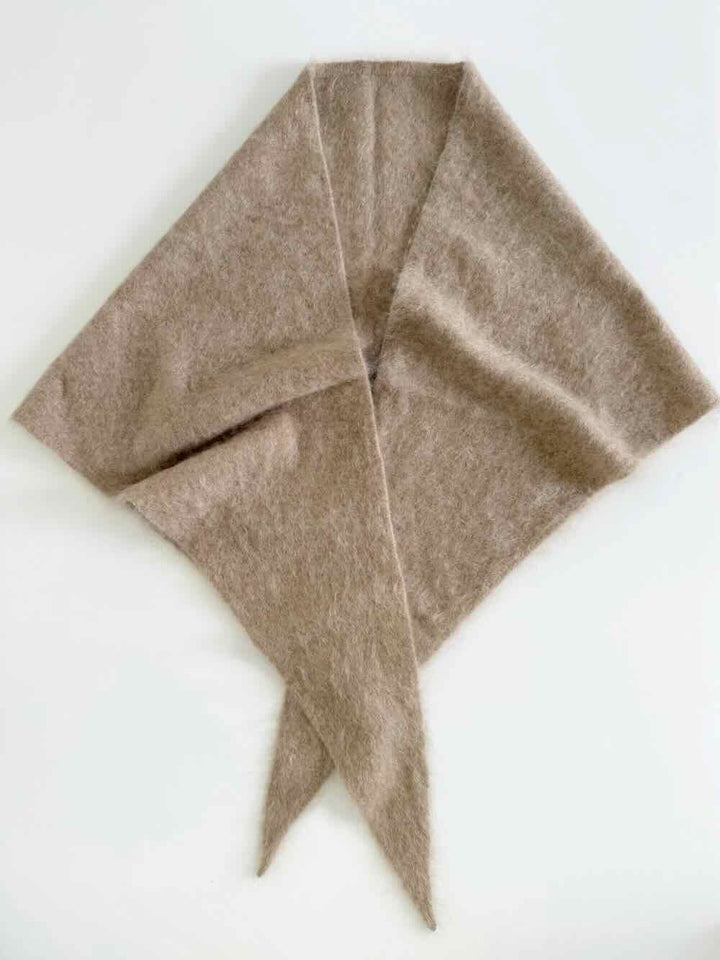sjaalmania sjaal cosy triangle 100% brushed cashmere autumn