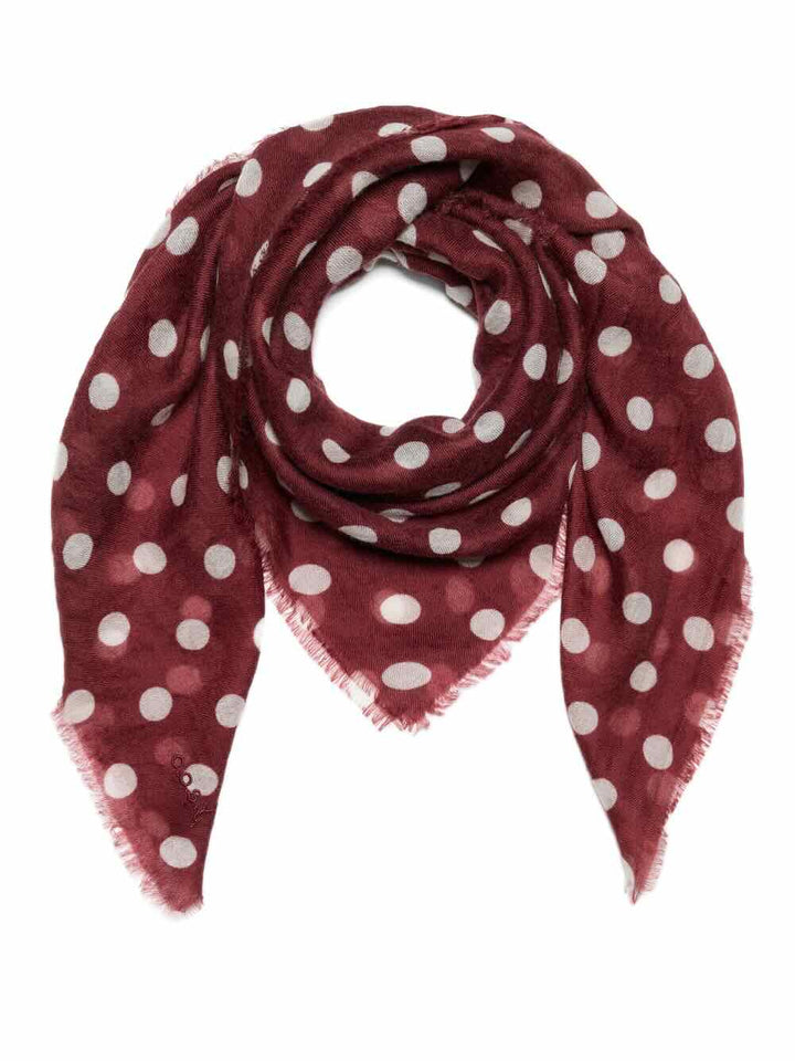 Sjaalmania cosy Dots cabernet