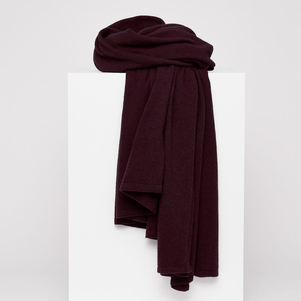 sjaalmania sjaal cosy chic long burgundy