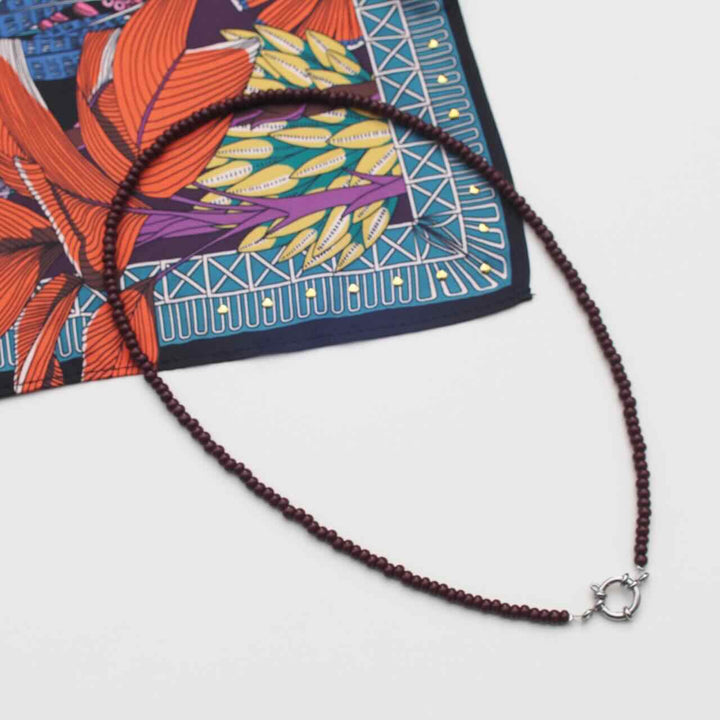 widaro ketting dark brown beads