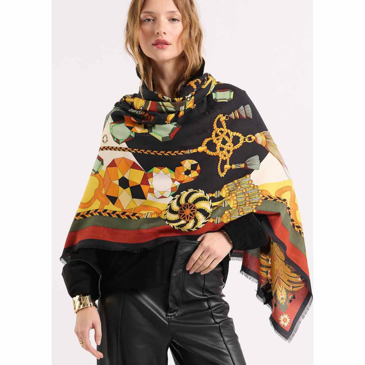 wild paris sjaal diamonds big noir