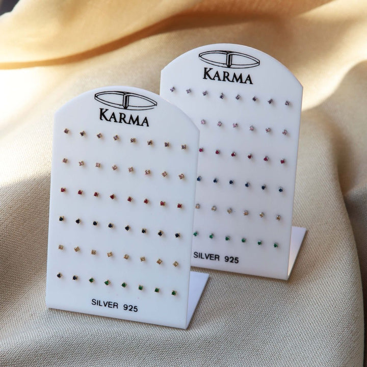 karma oorstekers zirconia (kies je kleur)